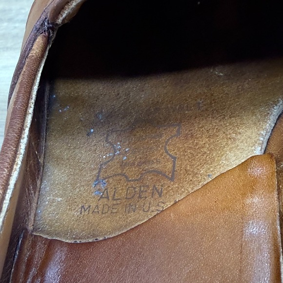 Alden Full Strap Penny Loafers Burnished Tan 8 B/D Leather Dress Business 685 main image 9